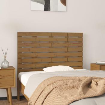 Tête de lit en bois de pin Marron miel 96x3x63 cm