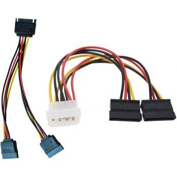 Conector SATA 2X12P + Extensión de 6” (Macho-Fem)