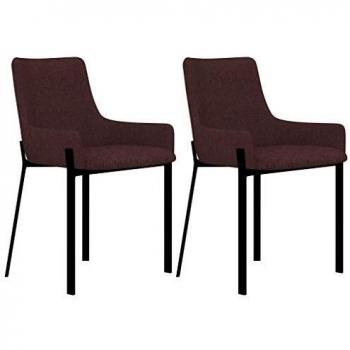 Sillas de Comedor vidaXL, Set de 2, Burdeos