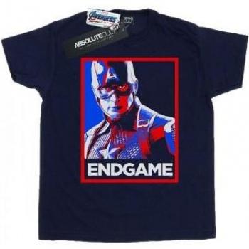 Avengers Endgame T-Shirt Con Poster Capo della Squadra