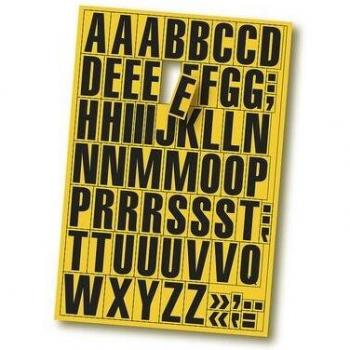 Lettres Magnétiques Jaunes 43 mm