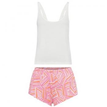 LSCN by LASCANA Damen Shorty, Ecru und Rosa, 2 Stück