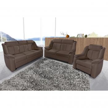 Sit&more Sitzgruppe »Basel«, 3-Sitzer + 2-Sitzer + Sessel