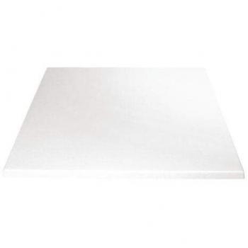 White 700mm Square Table Top by Bolero – Pre‑Drilled for Easy Assembly