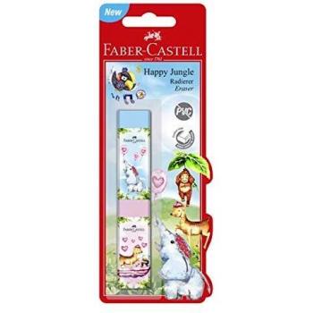 Faber-Castell Radierer Happy Jungle 2er Set PVC-frei