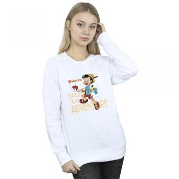 Pinocchio Women's Medium White Adventure Sweatshirt