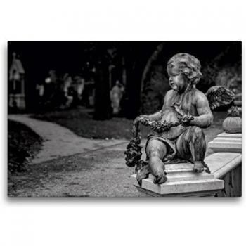 CALVENDO Textil‑Leinwand 75 × 50 cm – Engel‑Fotodruck im Querformat