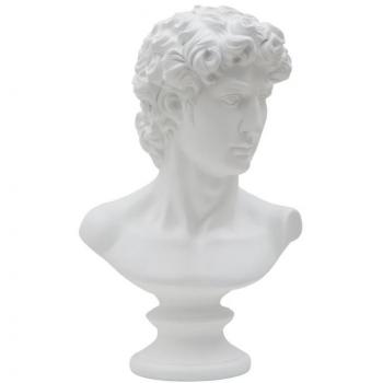 Escultura de Resina Blanca 21,5x14,5x34 cm