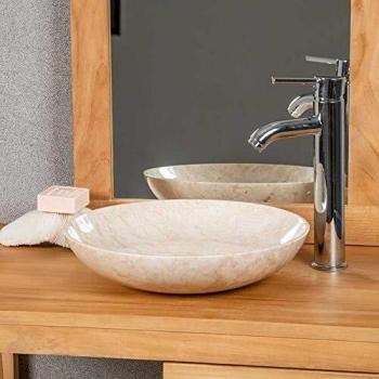 Lavabo encimera Lysom 35 cm crema WANDA COLLECTION