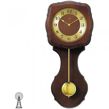 AMS Pendelwanduhr F5162/1 – Braun (Nussbaum), 63 × 32 × 18 cm