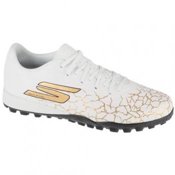 Skechers Academie Trail Fiets Skoenmodel CM, Wit & Zwart met Gouden Accenten – maat 46