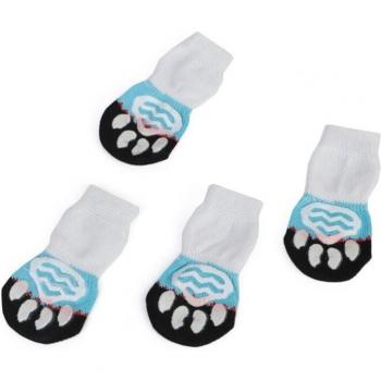 4 Pack Non-Slip Knit Socks for Small Pets