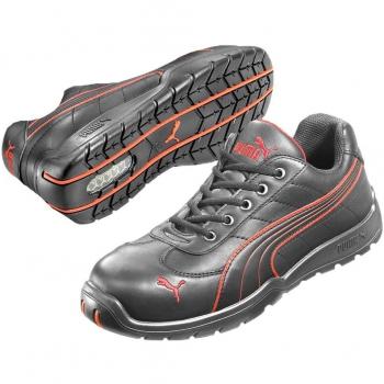 Puma Sicherheitsschuhe Daytona Low S3 HRO SRC, Schwarz/Rot