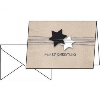 Cartes de Noël Emballage de Noël, 25 pièces, A6, 220 g/m²