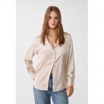 Satin L Camicia Revers Stradivarius