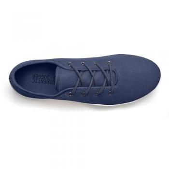 Sneaker AUTHENTIC LE JOGGER Gr. 44, blau (marine), Herren, Obermaterial: 100% Textilmaterial. Futter: 100% Textilmaterial. Decksohle: 100% Textilmaterial. Laufsohle: 100% Synthetik, unifarben, Schuhe, mit leichter & flacher Sohle, Schnürhalbschuhe, Freiz