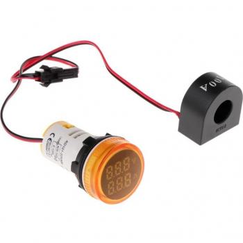 Voltmètre Ampèremètre 22mm CA 50-500V 0-100A