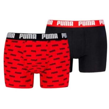 PUMA Men Everyday Logo Boxers 2‑pack – Uni & Logo Print