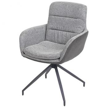 Sillón de Cocina HWC-K32 con Giro Automático en Gris Oscuro