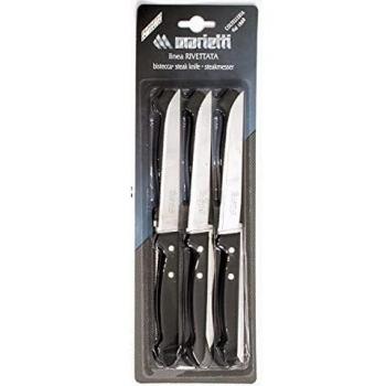 Set coltelli bistecca Marietti 1860 112RBV6N RIVETTATA Lama dentata Ne