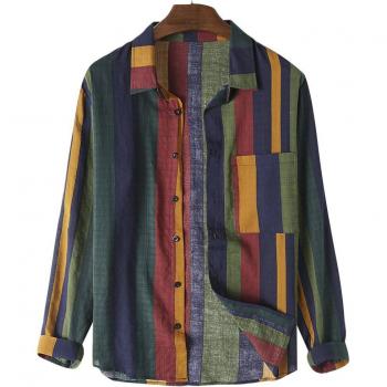 Camisa Informal Transpirable con Estilo Retro