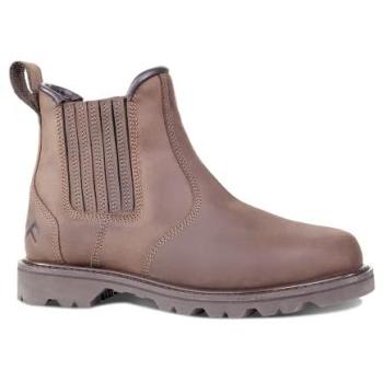 Rock Fall RF246 Plough Style Chelsea Boot – Brown, 10 (Non‑Safety)
