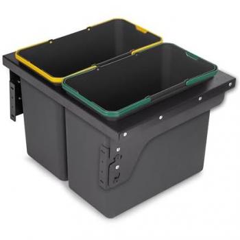 Contenedor de reciclaje 2x24l para mueble de cocina