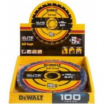 Sierra Circular DeWalt 190/30 mm con Soporte de Exhibición