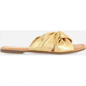 Gioseppo 72049 Sandalias planas Agira de mujer en color dorado de piel vegana