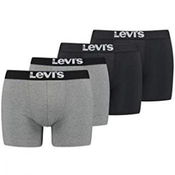 Levi’s 4‑Pack Herrentrunks – Stretch‑Material – Mittelgrau – M