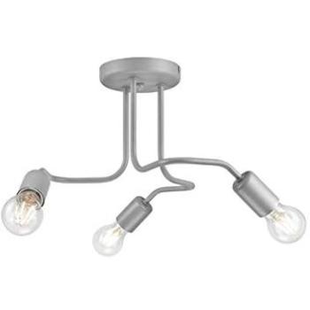 Plafón Joiy 3 luces gris semi empotrado E27