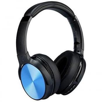 Bluetooth Wireless Cuffia 500 mAh Colore Blu con Borsa