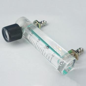Acryl Gasdurchflussmesser mit Widerhaken und Ventil