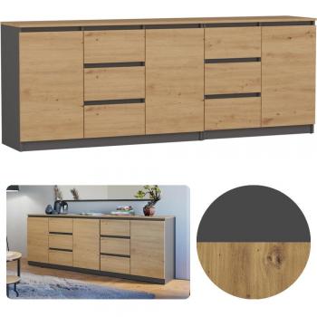 Cómoda con 1 Cajón y 3 Puertas
