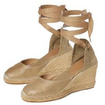 Florina Gold Wedge Espadrilles by Toni Pons (UK 4)