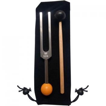 528 Hz Tuning Fork with Healing Buddha Bead Base