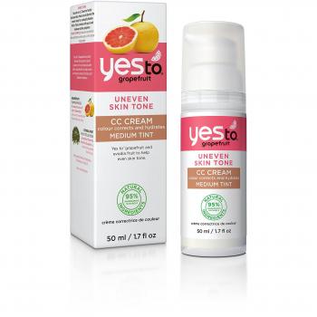 Grapefruit Uneven Skin Tone Cream by Yes to with Medium Tint in a 50g Pack