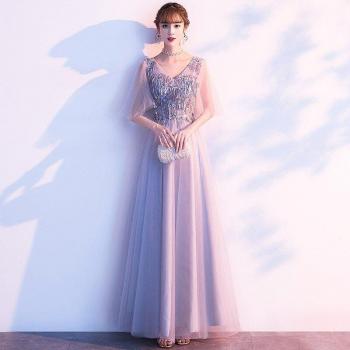 Fairy Tale Long Sequin Cocktail Dress