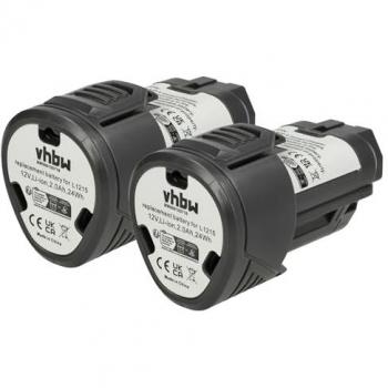 Batteries vhbw 2x pour Ridgid R82059, R82230, R8223400 (2000 mAh, Li-ion)