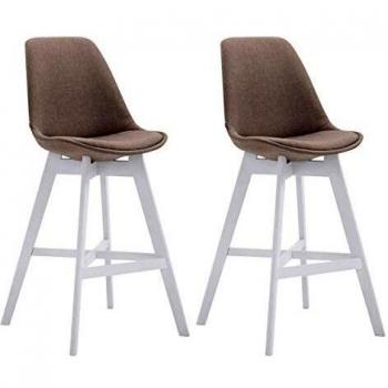 CLP Barhocker Cannes 2er Set mit Stoffbezug