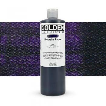 Golden : Fluid Acrylic Paint : 16oz : Dioxazine Purple