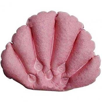 „Bauchfreundlicher Kürbis‑Sofakissen für die Badewanne – Hellrosa aufblasbar“