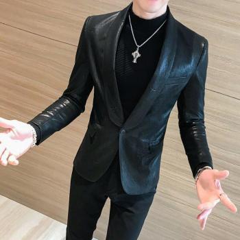 Trendy Korean Casual Suit Jacket for Men