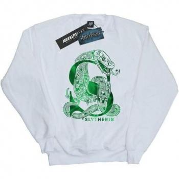 Slytherin Snakes Bianco – Felpa Uomo L