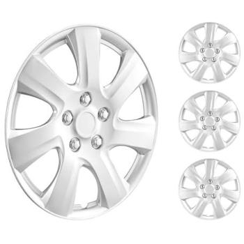High‑Rigidity 16 VEVOR Wheel Cover Hubcaps – Weather‑Proof, Snap Valve Nozzle, ABS/PC Build