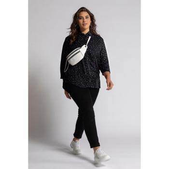 Camicetta Maniche Lunghe Blu con Stelle per Donna Taglia 52/54