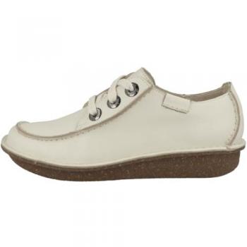 Clarks scarpa sportiva stringata 'Funny Dream' bianca