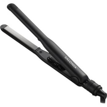 SALONIA SL-004S Lisseur de Cheveux 15 mm, Couleur Noire, 100‑240 V
