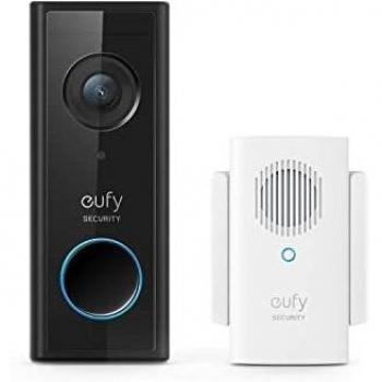 Eufy Security Wi-Fi Video Doorbell Kit White 1080p-Grade Resolution 120-day Battery No Monthly Fees Human Detection 2-Way Audio Free Wireless Chime 16GB Micro-SD Card Included