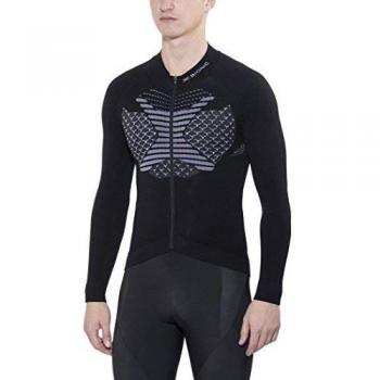 X-Bionic Männer Biking Shirt TWYCE OW LG_SL – Schwarz/Weiß, XL Größe